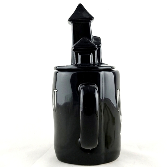 ⭐️2/ $60⭐️ Rae Dunn  Black Mug & Topper Large Letters IF YOU'VE GOT IT HAUNT IT - Picture 6 of 9